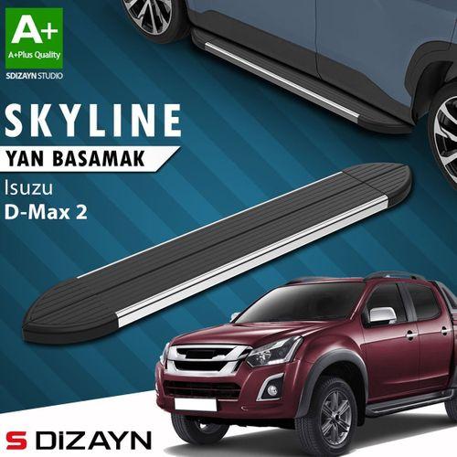 S-Dizayn Isuzu D-Max 2 Skyline Krom Yan Basamak 203 Cm 2012-2019 A+ Kalite