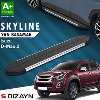 S-Dizayn Isuzu D-Max 2 Skyline Krom Yan Basamak 203 Cm 2012-2019 A+ Kalite