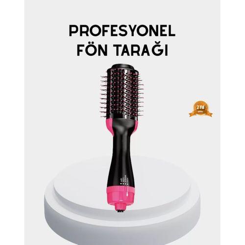 Yeni Nesil Fön Tarağı – 220°c Isı, Negatif İyon, 360° Dönebilen Kablo