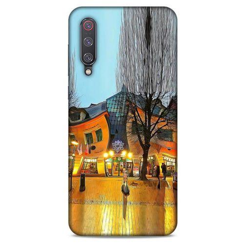 Xiaomi Mi 9 Kılıf Dünya Mimarisi (33) Hybrid Kılıf Krzywy Domek Polonya