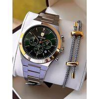 Raymond Nişan Ve Damatlara Özel Çelik Kordon 2 Yıl Garantili 5 Atm Erkek Kol Saati+Bileklik RMD.15