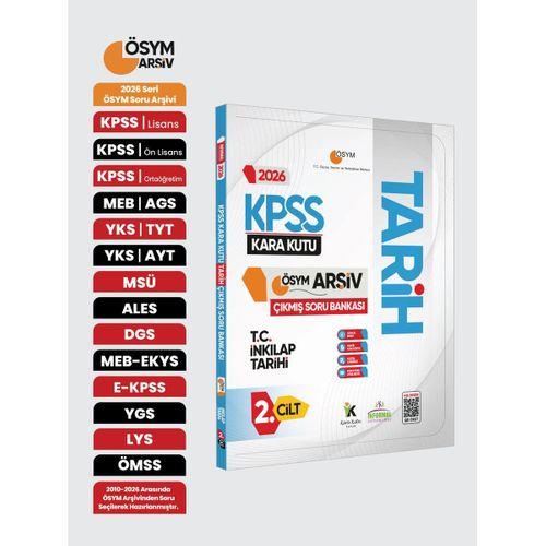 2026 KPSS Tarihin Kara Kutusu 2 Cilt ÖSYM Çıkmış Soru Havuzu Bankası Konu Özetli Dijital Çözümlü