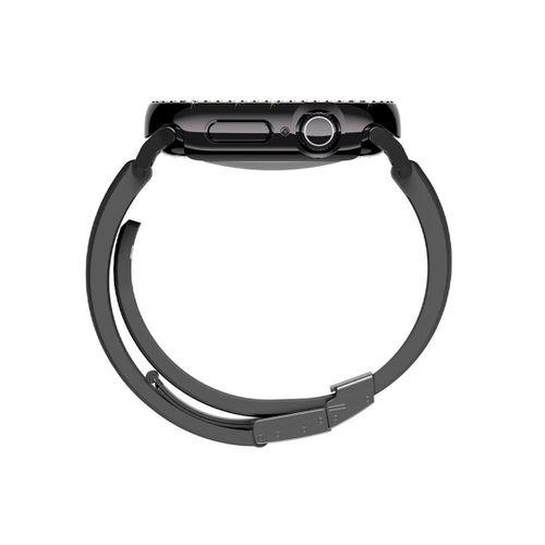 Apple Watch 10 46mm Amazingthing Gleam Fit FullGuard Taşlı Sert PC Kasa ve Ekran Koruyucu