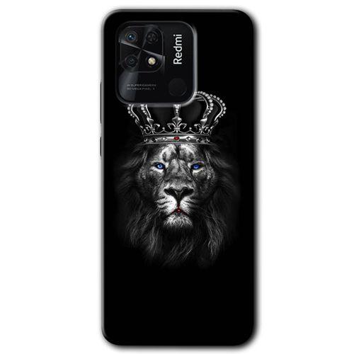 Xiaomi Redmi 10C Kılıf HD Desen Baskılı Arka Kapak - King Lion