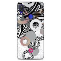 Lopard Xiaomi Redmi Note 7 Pro Uyumlu Kılıf Soyut Sanat (42) Desenli Rugged Armor Kılıf