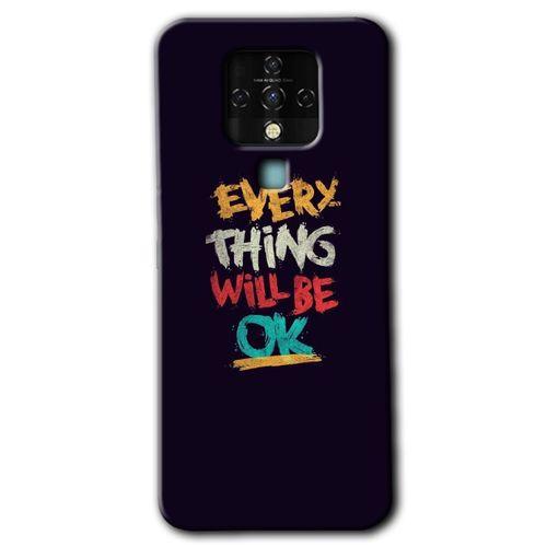 Tecno Camon 16 Kılıf HD Desen Baskılı Arka Kapak - Everything + Kırılmaz Cam
