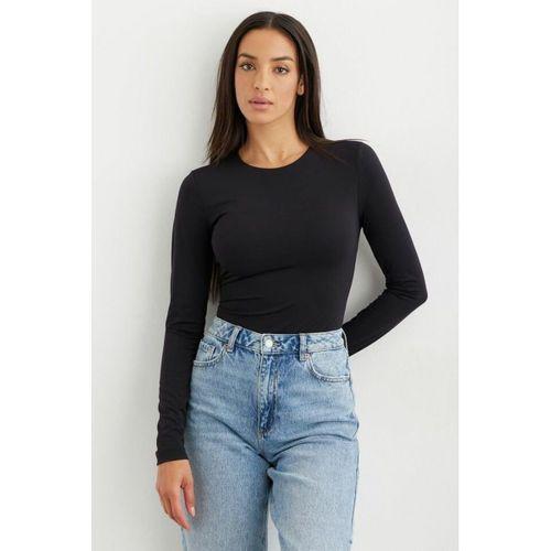 Kadın Uzun Kollu Bisiklet Yaka Süprem Bluz