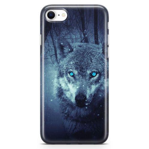 Apple iPhone SE 2020 Kılıf Büyük Kurt Arka Kapak Koruma Desenli Full Koruyucu
