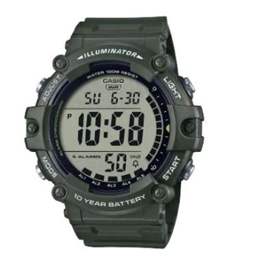 Casio AE-1500WHX-3AVDF Quartz Silikon Yeşil 10 ATM 51 mm Erkek Kol Saati