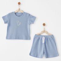 Andywawa Andywawa AC26771 Jacquard Special Modal 2li Takım Blue