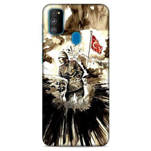 Samsung Galaxy M30s Kılıf Atatürk (46) Core Armor Kılıf Karışık