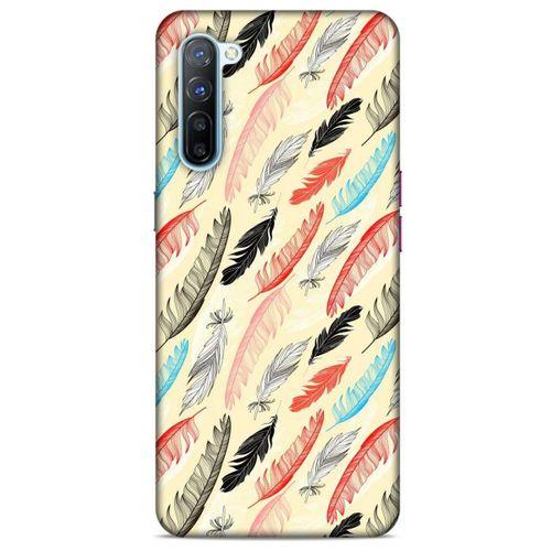 Oppo Reno 3 Kılıf Desenli Özel Seri Tüyler (48) Bumper Kılıf