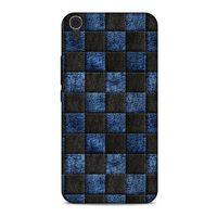 Huawei Honor 8a Kılıf Patchwork (9) Kılıf Siyah Mavi