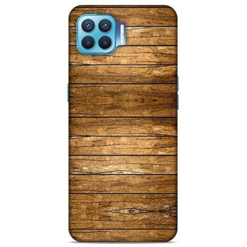 Lopard Oppo Reno 4 Lite Uyumlu Kılıf Wood'X (16) Kalın Kılıf Desenli