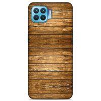 Lopard Oppo Reno 4 Lite Uyumlu Kılıf Wood'X (16) Kalın Kılıf Desenli