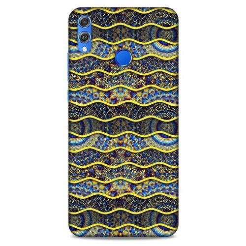 Huawei Honor 8x Kılıf Baskılı Özel Seri Taşlı (39) Liquid Crystal Kılıf