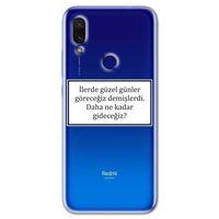 Xiaomi Redmi Note 7 Kılıf HD Yazı Baskılı Silikon Arka Kapak - Yazı 7