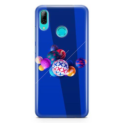 Huawei P Smart 2019 Kılıf 3D Toplar Arka Kapak Koruma Desenli Full Koruyucu