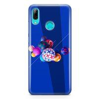 Huawei P Smart 2019 Kılıf 3D Toplar Arka Kapak Koruma Desenli Full Koruyucu