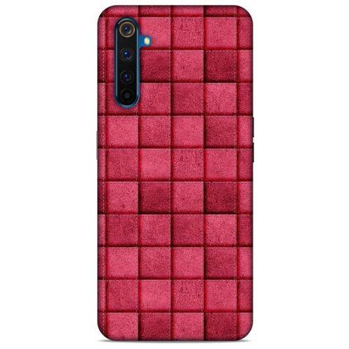 Oppo Realme 6 Pro Kılıf Patchwork (29) Arka Koruma Kılıfı Pembe