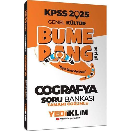 2025 KPSS Genel Kültür Bumerang Coğrafya Tamamı Çözümlü Soru Bankası Yediiklim Yayınları