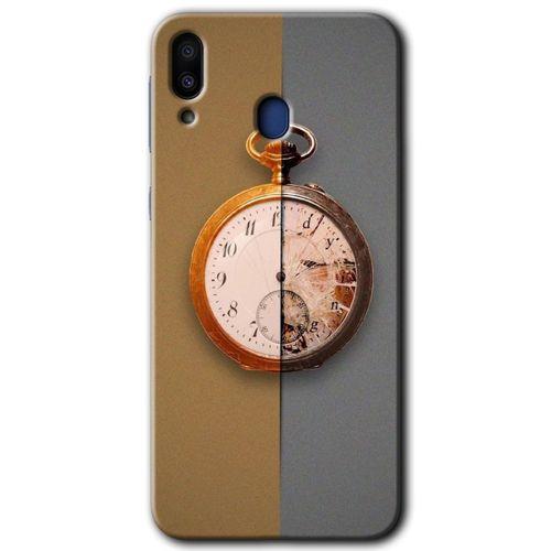Samsung Galaxy M20 HD Baskılı Kılıf + 9D Tam Ekran Koruyucu - Clocks Artwork