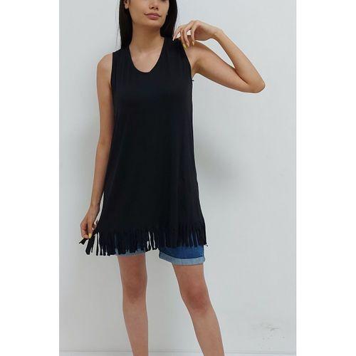 Altı Püsküllü Askılı Bluz Siyah (CLZ)