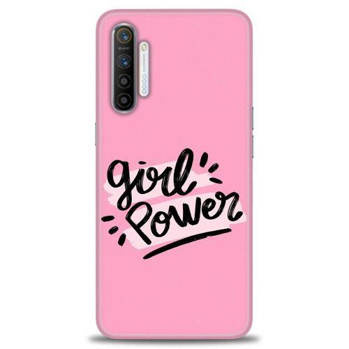 Realme XT Kılıf HD Baskılı Kılıf - Girll Power + Tam Ekran Koruyucu