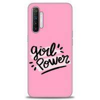 Realme XT Kılıf HD Baskılı Kılıf - Girll Power + Tam Ekran Koruyucu