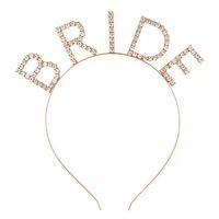 Mega Boy Kristal Taşlı Rose Gold Bride Taç Gelin Tacı 20X21 cm