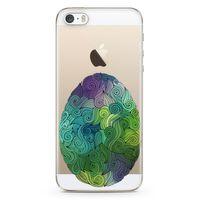 Apple iPhone 5s Kılıf Tüylü Yumurta Arka Kapak Koruma Desenli Full Koruyucu