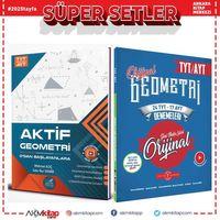 Aktif Öğrenme TYT AYT Geometri 0 dan Başlayanlara ve Orijinal Yayınları 24 TYT 17 AYT Deneme Seti 2 Kitap