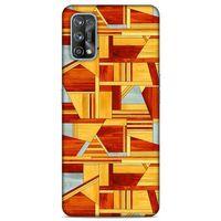 Lopard Oppo Realme 7 Pro Uyumlu Kılıf Wood'X (44) Tough Armor Kılıf Desenli