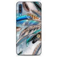 Samsung Galaxy A50 Kılıf Desenli Özel Seri Tüyler (30) Silicone Case