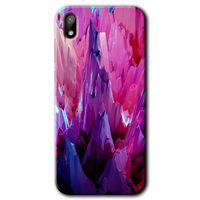 MRCİLETİSİM Huawei Y5 2019 Kılıf HD Desen Baskılı Arka Kapak + Temperli Cam - Abstraction Sharp