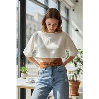 Taba Kadın Kemer Kalın Çift Tokalı Bel Aksesuarı - Brf1203