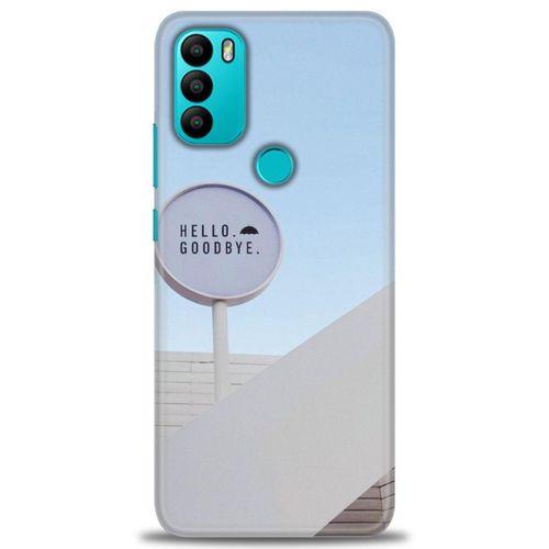 General Mobile GM 21 Plus Kılıf HD Baskılı Kılıf - Hello GoodBye + Tam Ekran Koruyucu