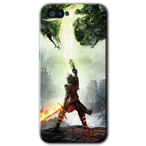 Realme C2 Kılıf HD Desen Baskılı Arka Kapak - Dragon Hunter