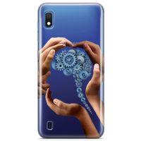 Samsung Galaxy A10 Kılıf Beyin Makinesi Arka Kapak Koruma Desenli Full Koruyucu