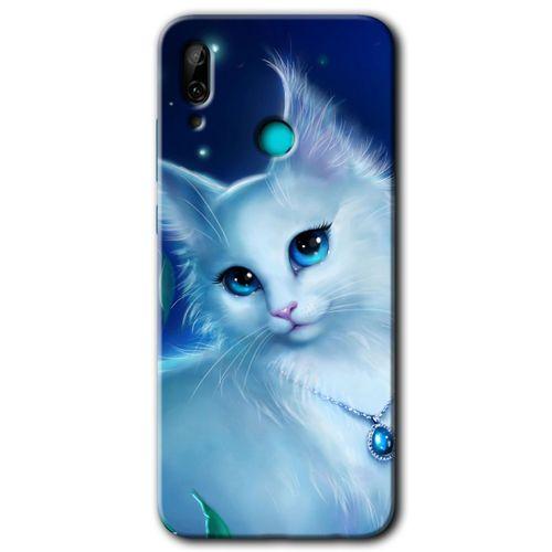 Huawei P smart 2019 Kılıf HD Desen Baskılı Arka Kapak - Cat Glance