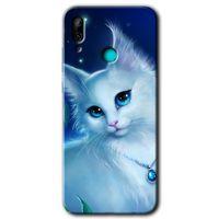 Huawei P smart 2019 Kılıf HD Desen Baskılı Arka Kapak - Cat Glance