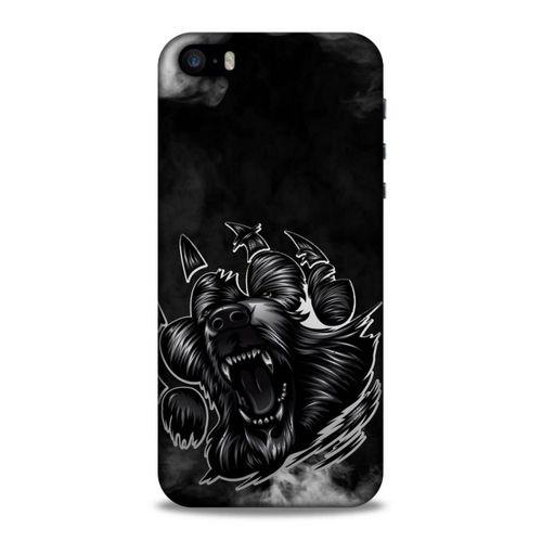 Lopard Apple Iphone 5 Uyumlu Kılıf Tattoo's (19) Kılıfları Siyah