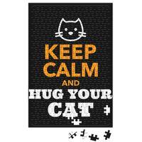 Keep Calm and Hug Your Cat Puzzle 240 Parça Yapboz