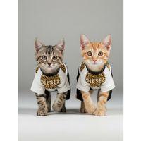 Diesel Leo Leopar Desenli Penye Kedi Tulum | Tüy Dökülmesini Azaltmaya Yardımcı | Yumuşak & Rahat Kedi Kıyafeti