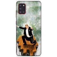 Samsung Galaxy A31 Kılıf Atatürk (42) Rugged Armor Kılıf Yeşil Tasarım