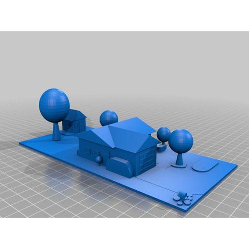 Banliyöde Ev 3D Baskı (Bu ürün Sadece Plastik parçadır - Almadan Önce Soru Sorabilirsiniz)