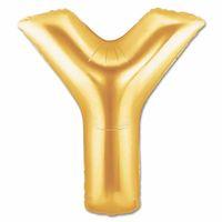 Y Harf Folyo Balon Altın Renk  40 inç