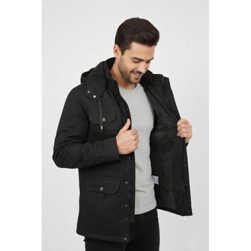 Erkek Spor Kanvas Kapüşonlu Parka 85121 BGL-ST04884