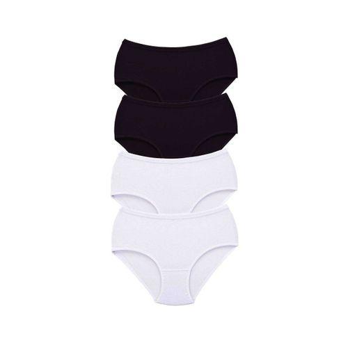 4 Adet Tutku Kadın Yüksek Bel Bato Kalın Lastik Külot S4
