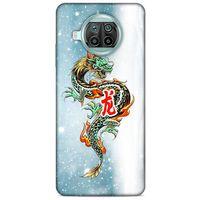 Xiaomi Mi 10T Lite 5G Kılıf Dragons (29) Arka Koruma Kılıfı Tatoo Mavi Ejderha